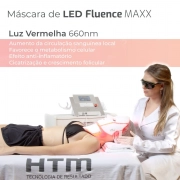 Máscara Fototerapia LED Facial + Pescoço para Fluence Maxx - HTM