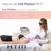 Máscara Fototerapia LED Facial + Pescoço para Fluence Maxx - HTM
