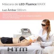 Máscara Fototerapia LED Facial + Pescoço para Fluence Maxx - HTM