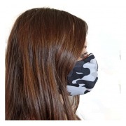 Máscara Tecido Modelo Camuflagem Cinza - BCMED