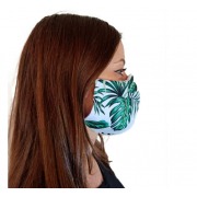 Máscara Tecido Modelo Folhas - BCMED