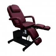  Maca Poltrona Elétrica Podóloga Delos Vermelho Bordô - BCMED