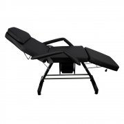 Maca Poltrona Fixa Luxo Com 2 Gavetas, Orifício E Suporte Para Lençol De Papel - BCMED-Preto