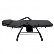 Maca Poltrona Fixa Luxo Com 2 Gavetas, Orifício E Suporte Para Lençol De Papel - BCMED-Preto