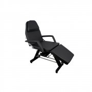 Maca Poltrona Fixa Luxo Com 2 Gavetas, Orifício E Suporte Para Lençol De Papel - BCMED-Preto