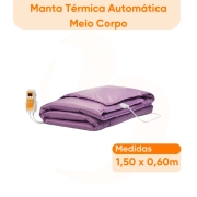 Manta Térmica Automática Bivolt Meio Corpo Infravermelho com Controle Digital 1.50m x 0.6m – Bio Term