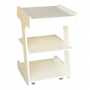 Mesa auxiliar treatment com gaveta, na cor branca