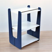 Mesa Auxiliar Utility - Linha Prime - BCMED-Azul