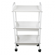Mesa Carrinho Auxiliar 2 Bandejas + 1 Prateleira - Salus Brasil