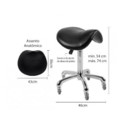 Mocho Sela Com Rodinhas - Estek-Preto