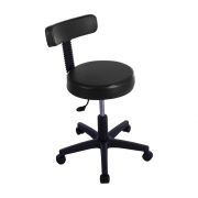 Mocho Slim Plus com Encosto - Linha Black Para Barbearias - BCMED