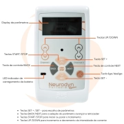 Neurodyn Portátil System - Aparelho de Correntes Aussie, Russa, Interferencial Bipolar, TENS e FES - IBRAMED