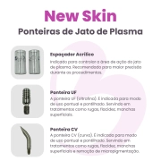 New Skin 2.0 - Eletrocautério, Jato de Plasma e Fototerapia LED para Remoção de Manchas - MMO