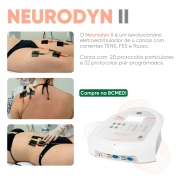 Neurodyn II - Aparelho de Correntes TENS, FES e Russa - Eletroestimulador de 4 Canais - Ibramed 