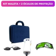 Novo Vitality Plus Branco - Aparelho de Fototerapia LED com 4 Cores + Óculos e Maleta - Ponce