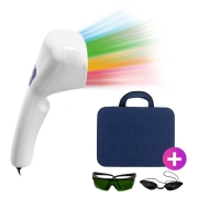 Novo Vitality Plus Branco - Aparelho de Fototerapia LED com 4 Cores + Óculos e Maleta - Ponce