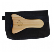 Pantala Facial Massageador de Madeira (Unidade) Tipo Taça mais Bolsa de Brinde - BCMED