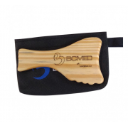 Pantala Facial Massageador de Madeira (Unidade) Tipo Taça Dentada mais Bolsa de Brinde - BCMED