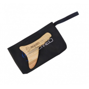 Pantala Massageador Corporal De Madeira (Unidade) Tipo L Dentada mais Bolsa de Brinde - BCMED