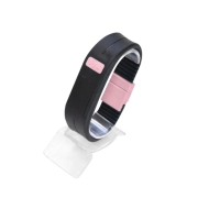 Pulseira Magnética Com Neodímio Upower - Preto e Rosa