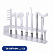 Rack De Acrílico para Organizar Eletrodos de Alta Frequência