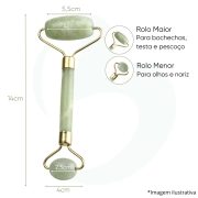 Rolo Massageador de Jade Verde - Smart GR
