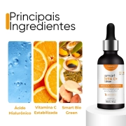 Sérum Smart Vita C+ Vitamina C, Ácido Hialurônico e Bio Green - 30ml - Smart GR