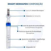  Smart DermaPen - Caneta de Microagulhamento Elétrica - Smart GR
