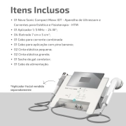 Sonic Compact Maxx IOT - Aparelho de Ultrassom e Correntes para Estética e Fisioterapia - HTM