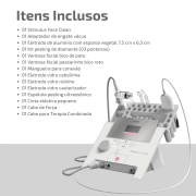 Stimulus Face Clean - Aparelho de Vacuoterapia, Alta Frequência e Peeling Ultrassônico - HTM