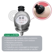 Vibrocell Estek - Endermoterapia e Massagem Mecânica Vibratória + 9 Ponteiras